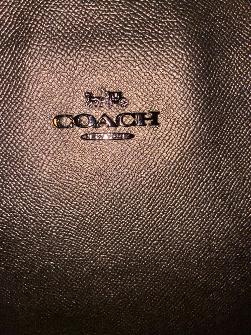 Coach Metallic Rose Gold Tote - Picture 4 of 15